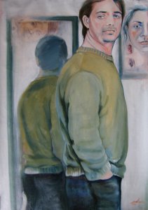 Michele con autoritratto